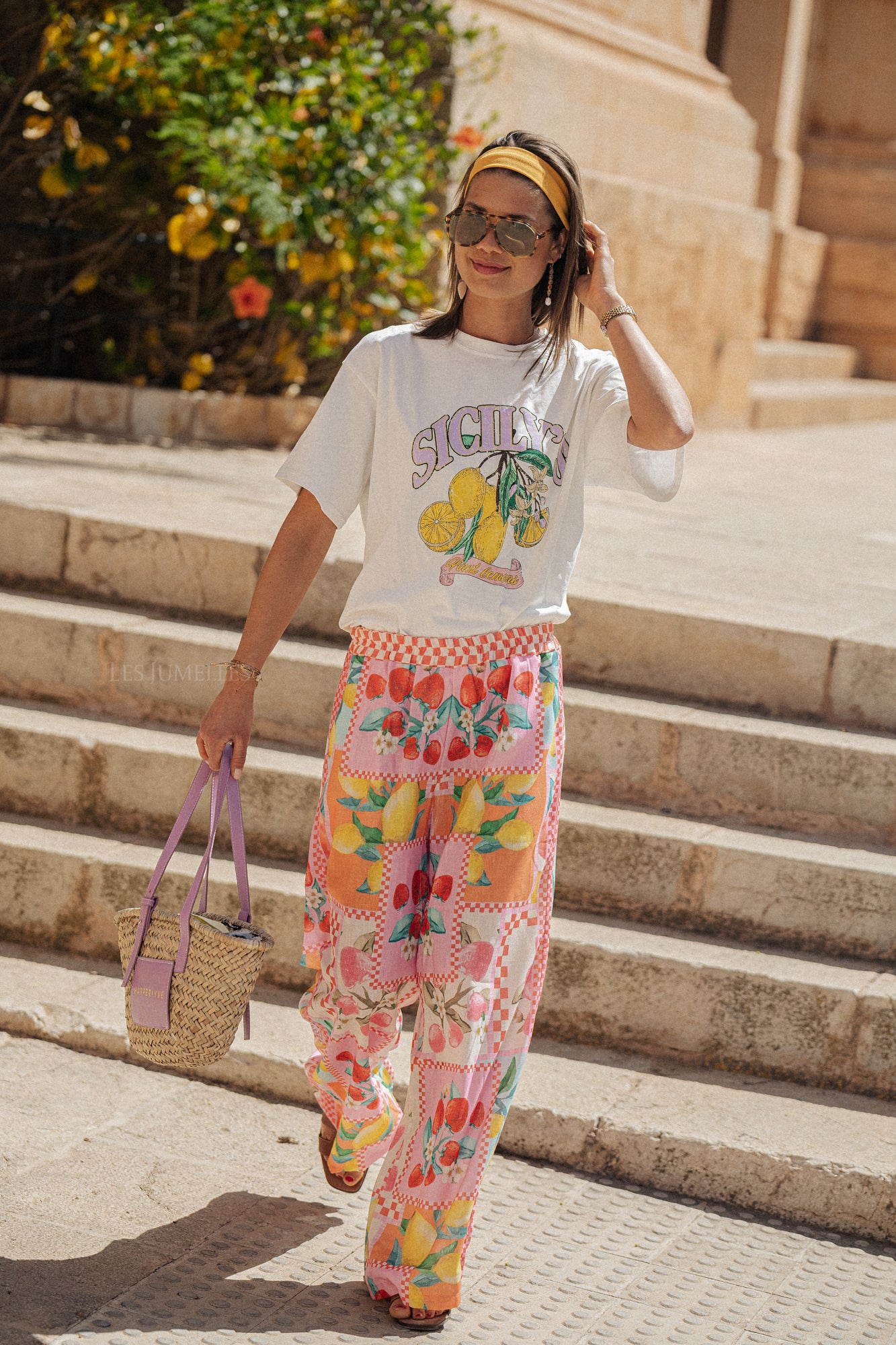 Lemoni palazzo pants multicolor