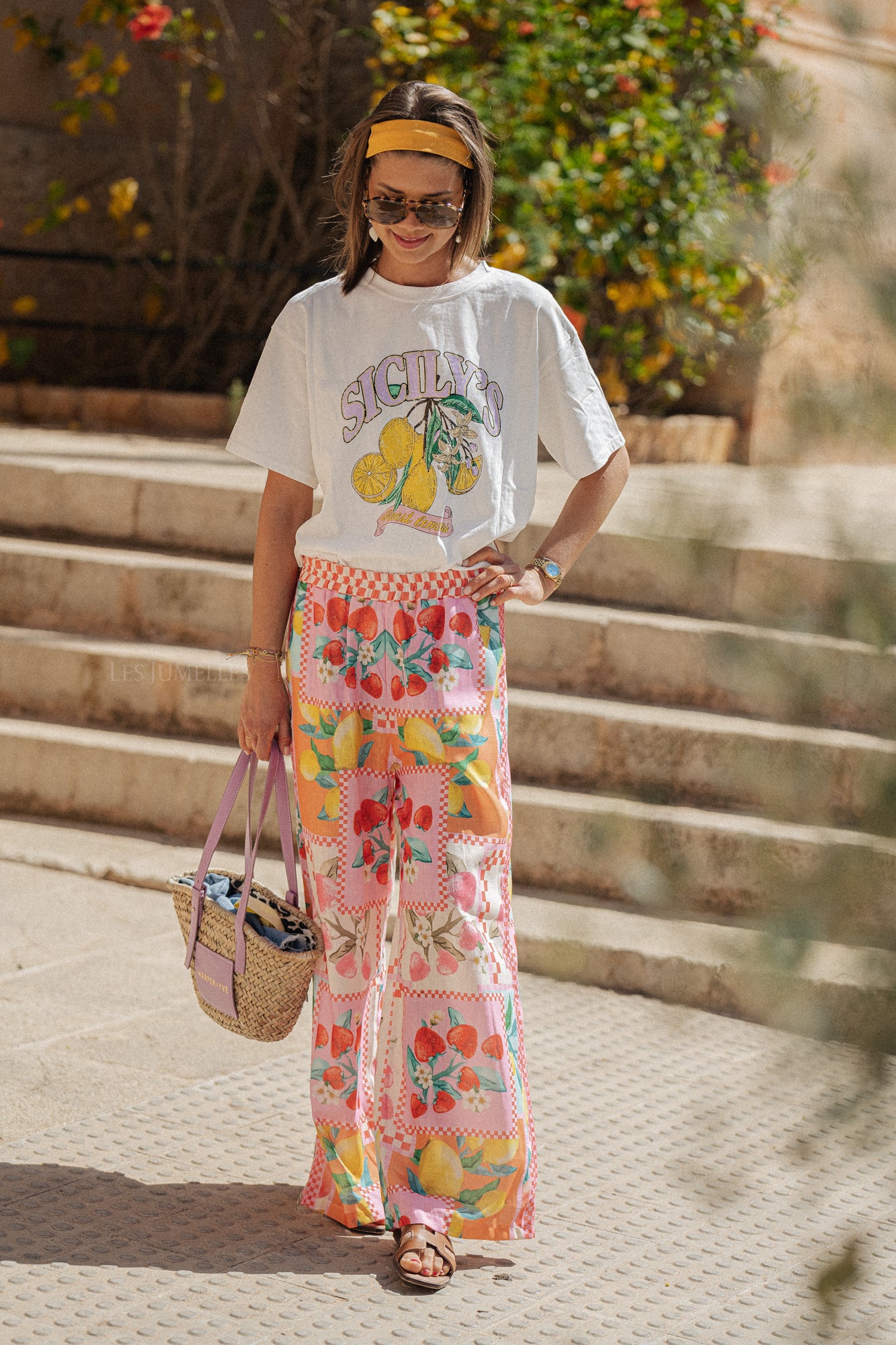 Lemoni palazzo pants multicolor