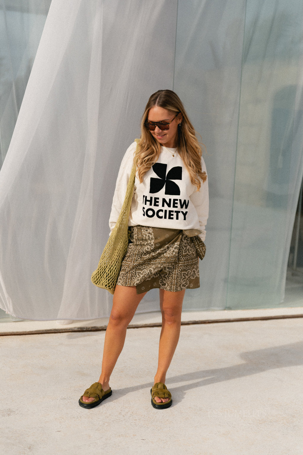 Waterlily skirt bandana print