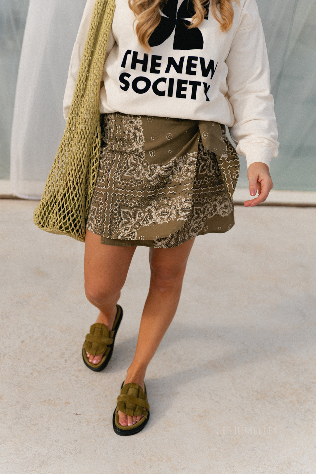 Waterlily skirt bandana print