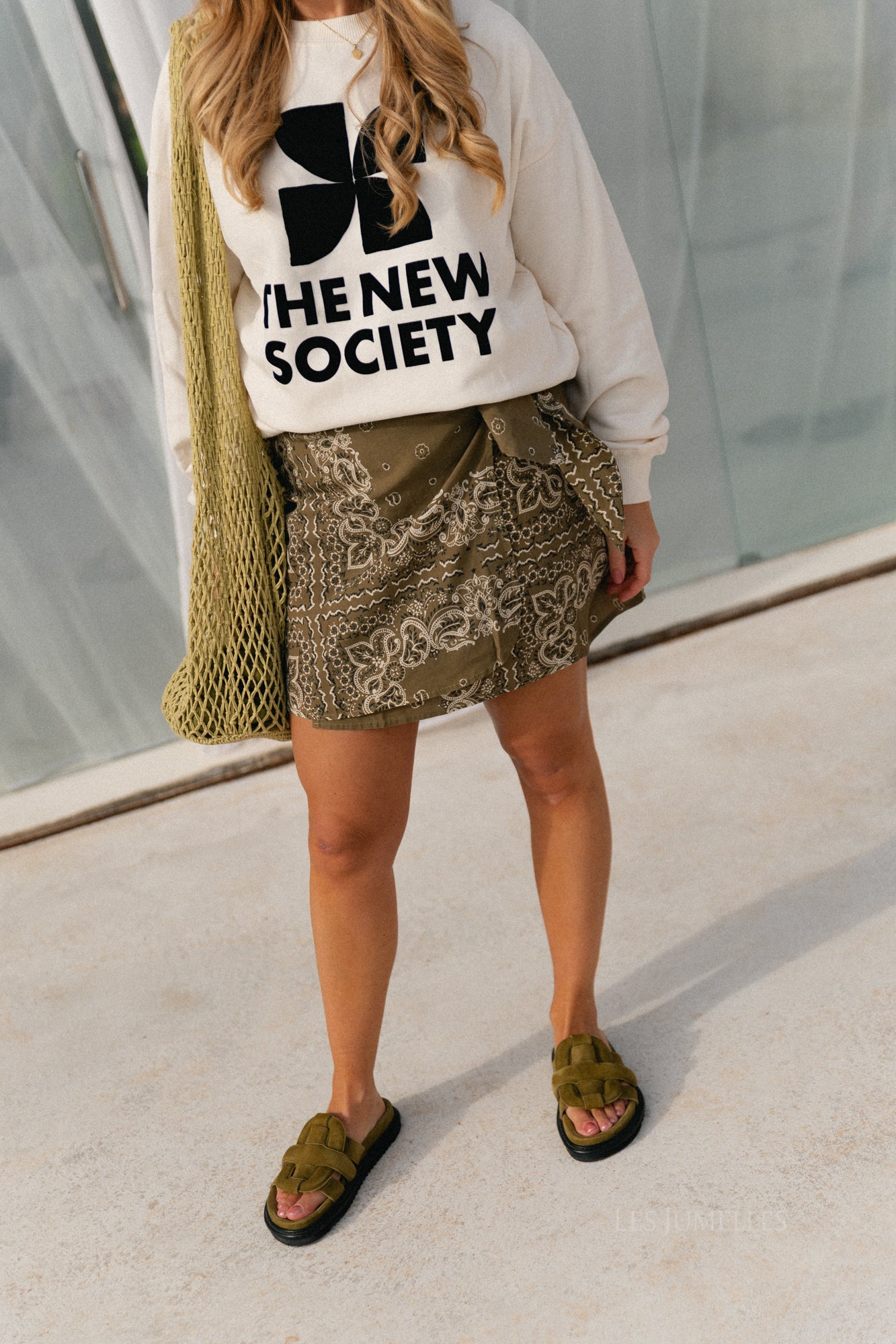 Waterlily skirt bandana print
