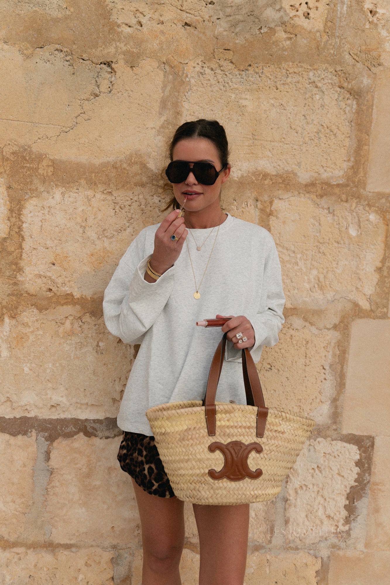 Belle longsleeve light grey melange