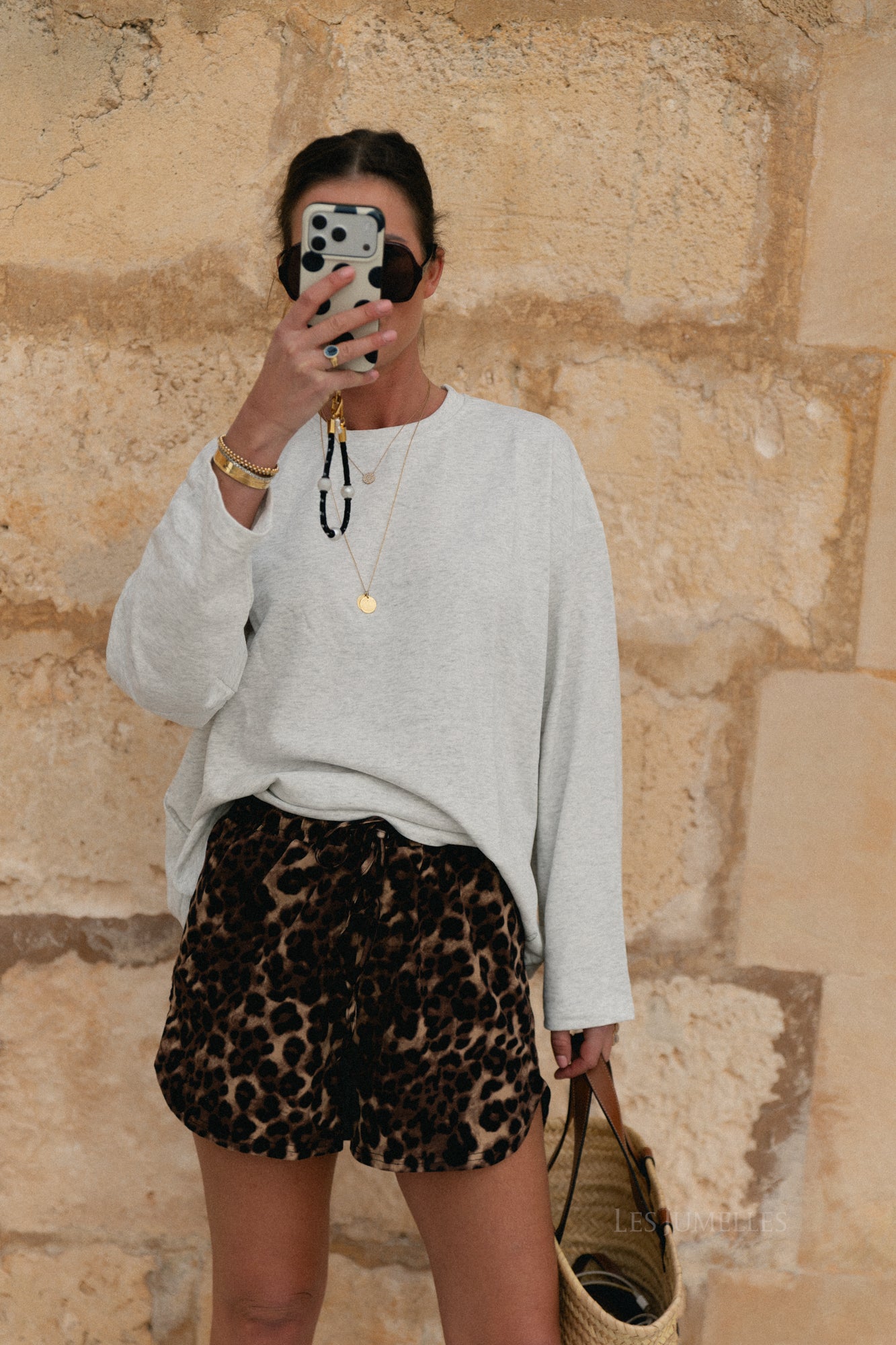 Belle longsleeve light grey melange