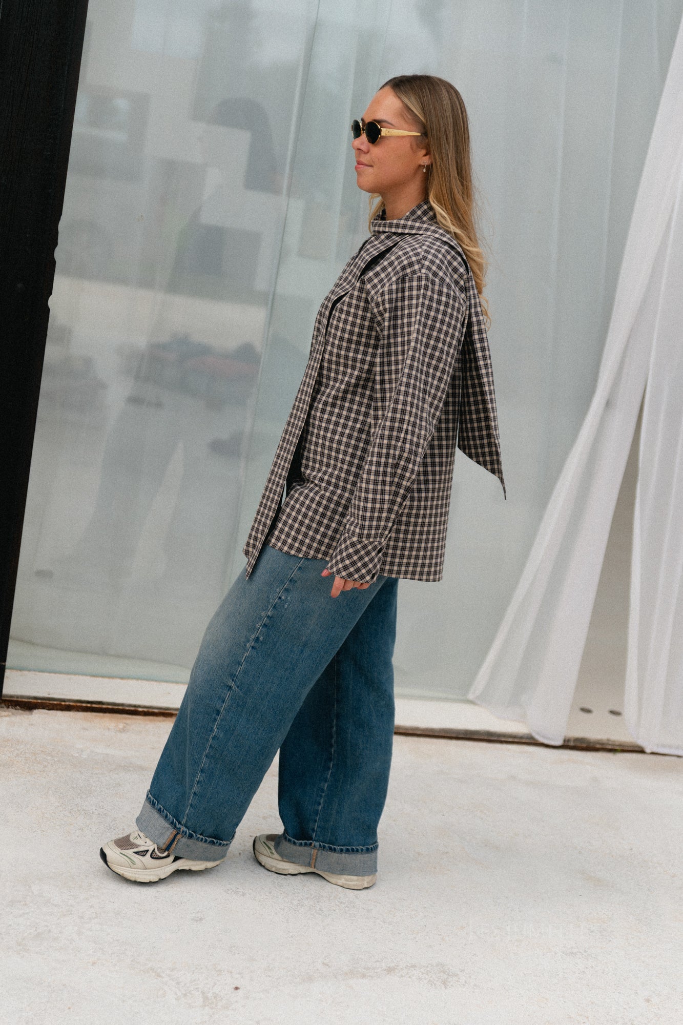 Yascarlina blouse chocoladebruin