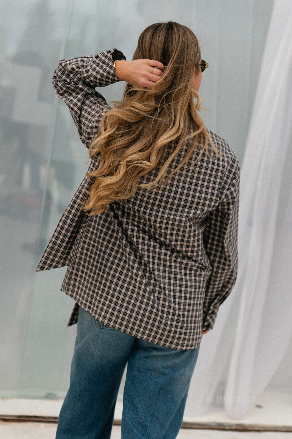 Chemise à manches longues Yascarlina marron chocolat