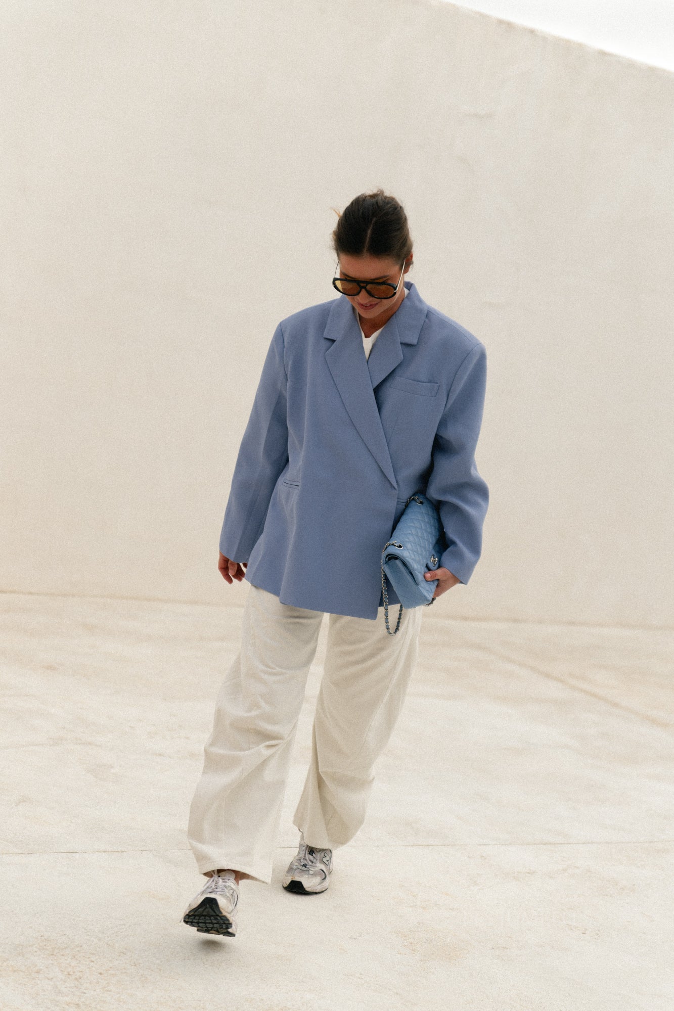 Chloe oversized blazer eventide blue