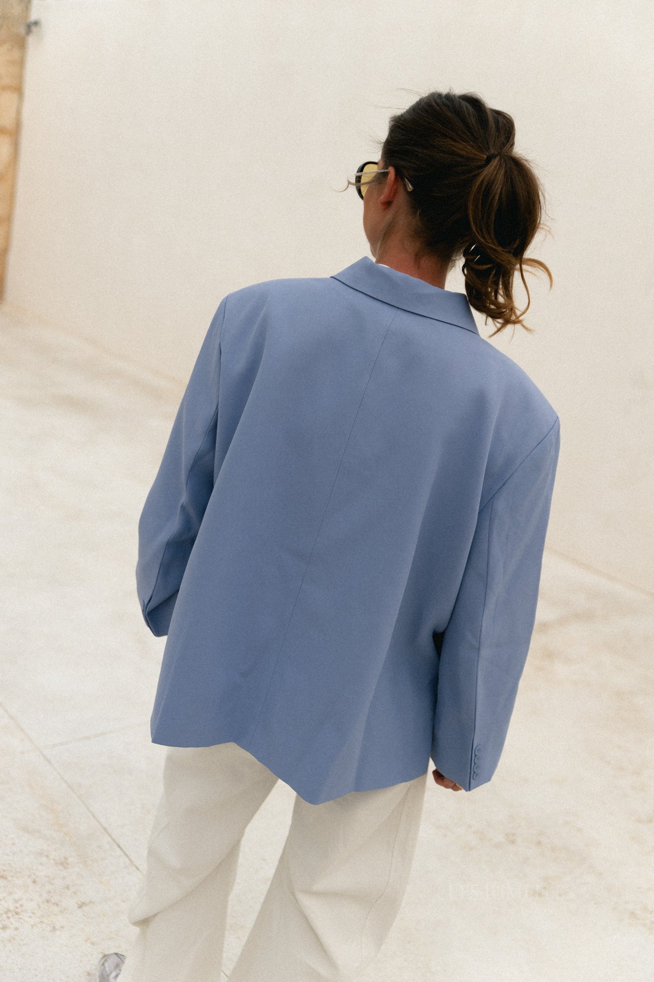 Chloe oversized blazer eventide blue