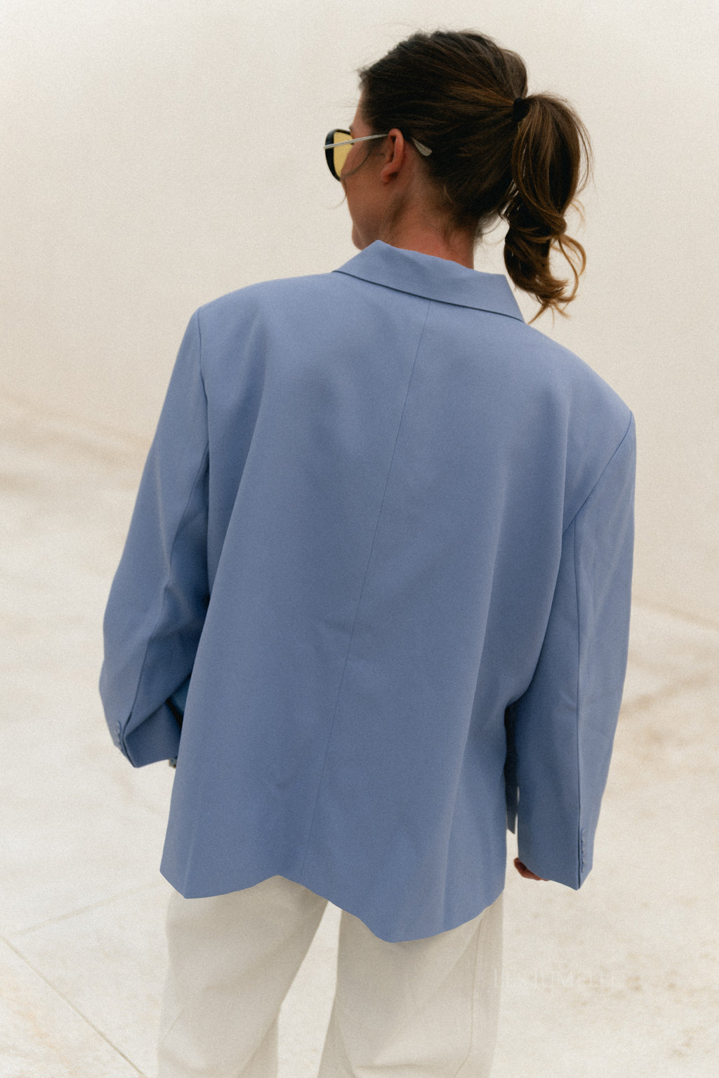 Chloe oversized blazer eventide blue