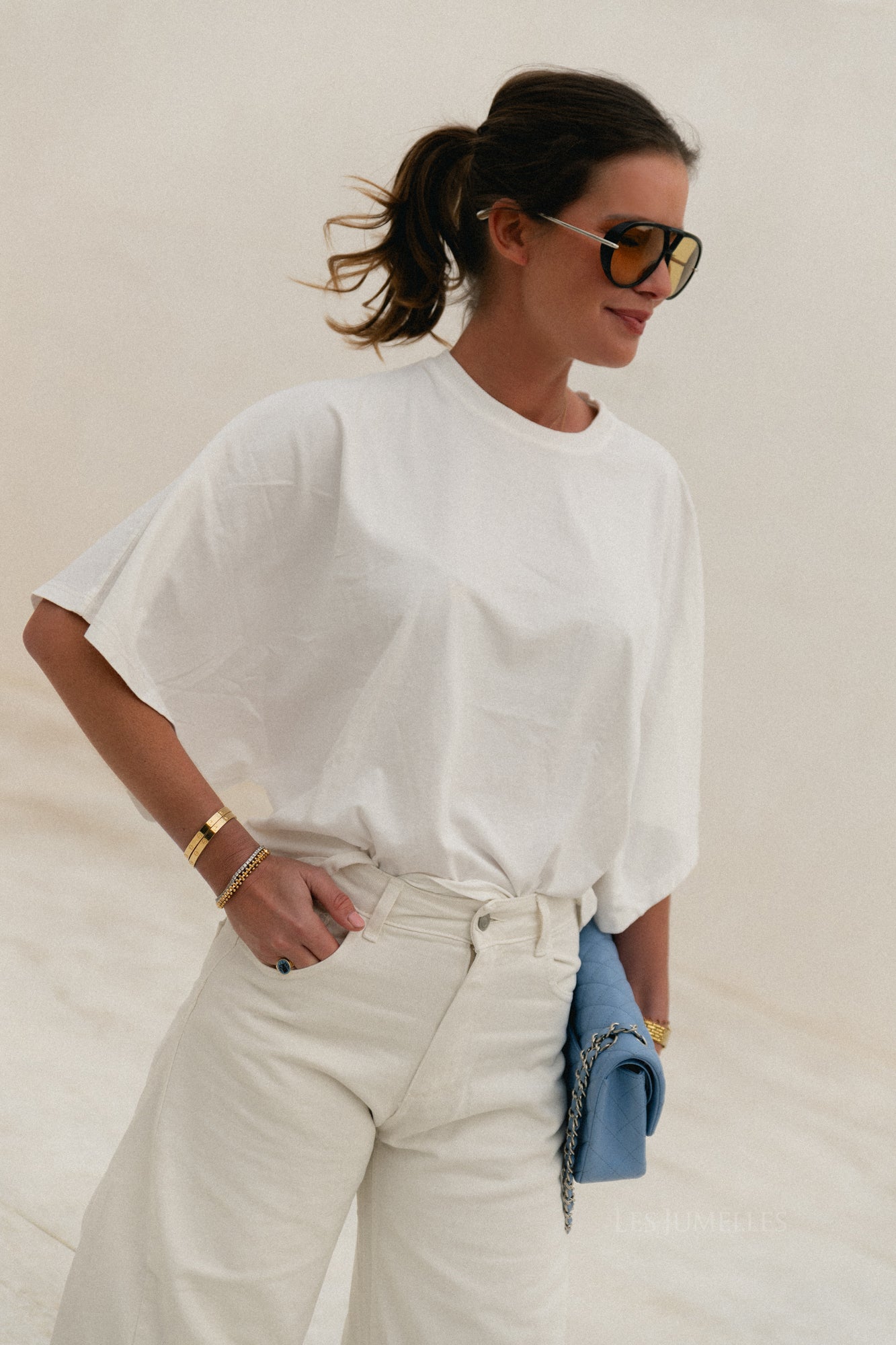 Sia T-shirt gebroken wit