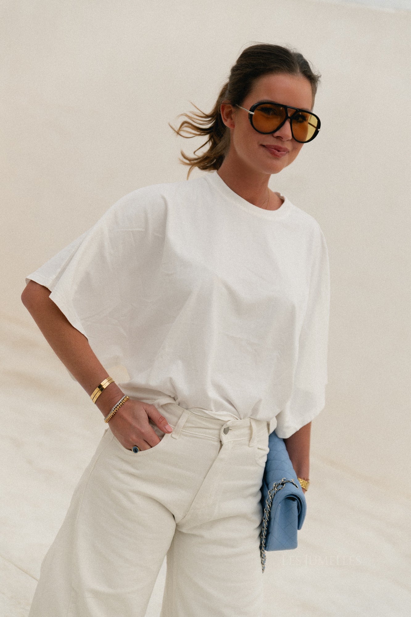 Sia T-shirt gebroken wit