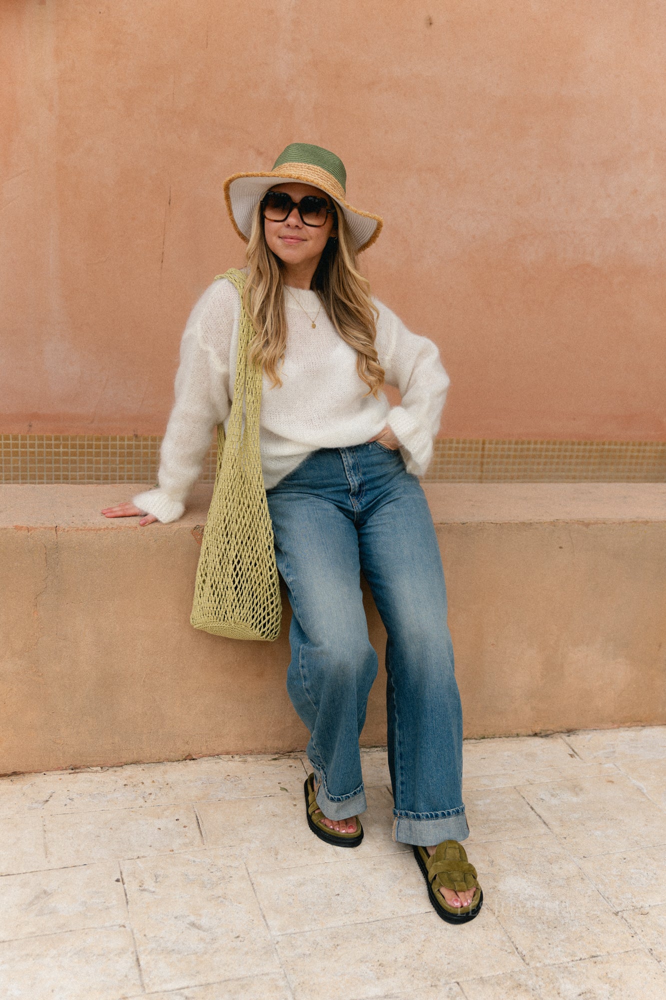 Clara Mohair Pullover Ecru