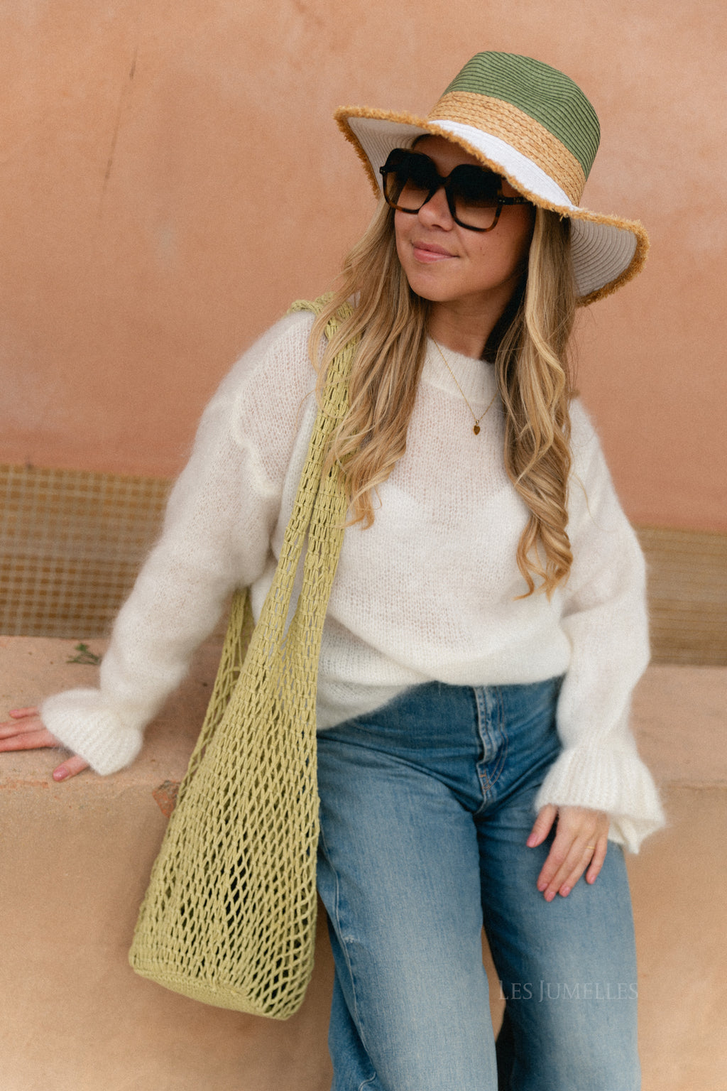 Clara mohair jumper ecru