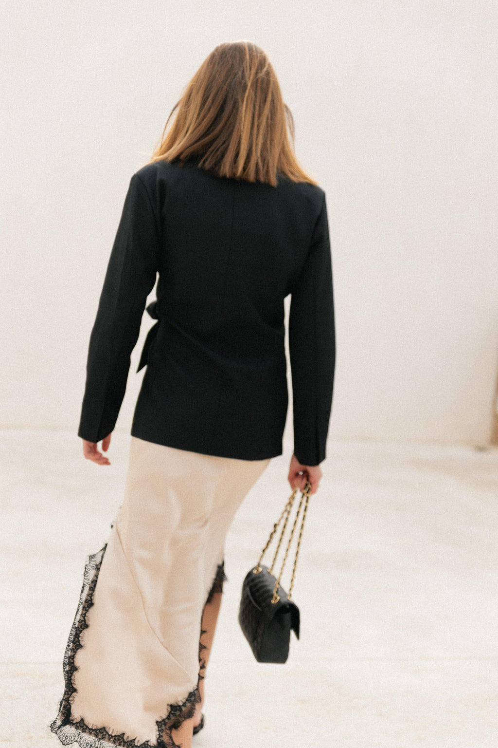 Blazer noir à nouer Nova