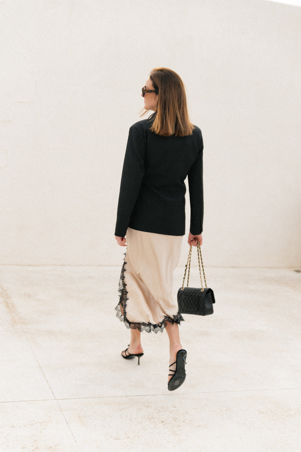 Blazer noir à nouer Nova