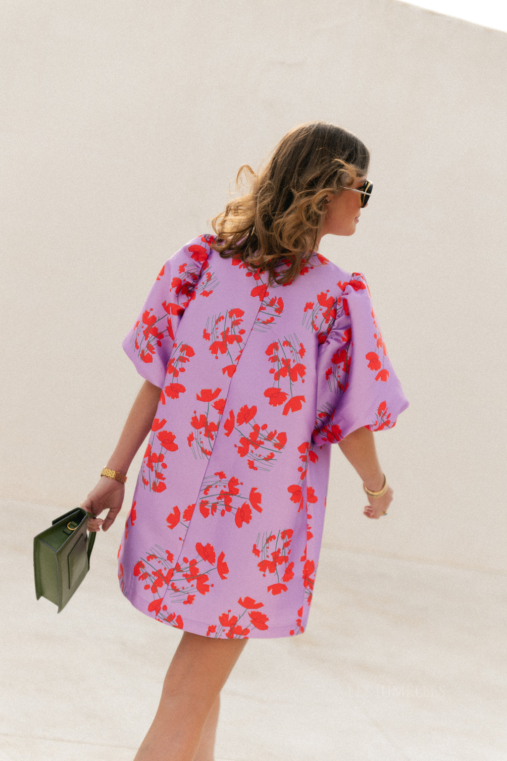 Charlotte dress viola print lilac