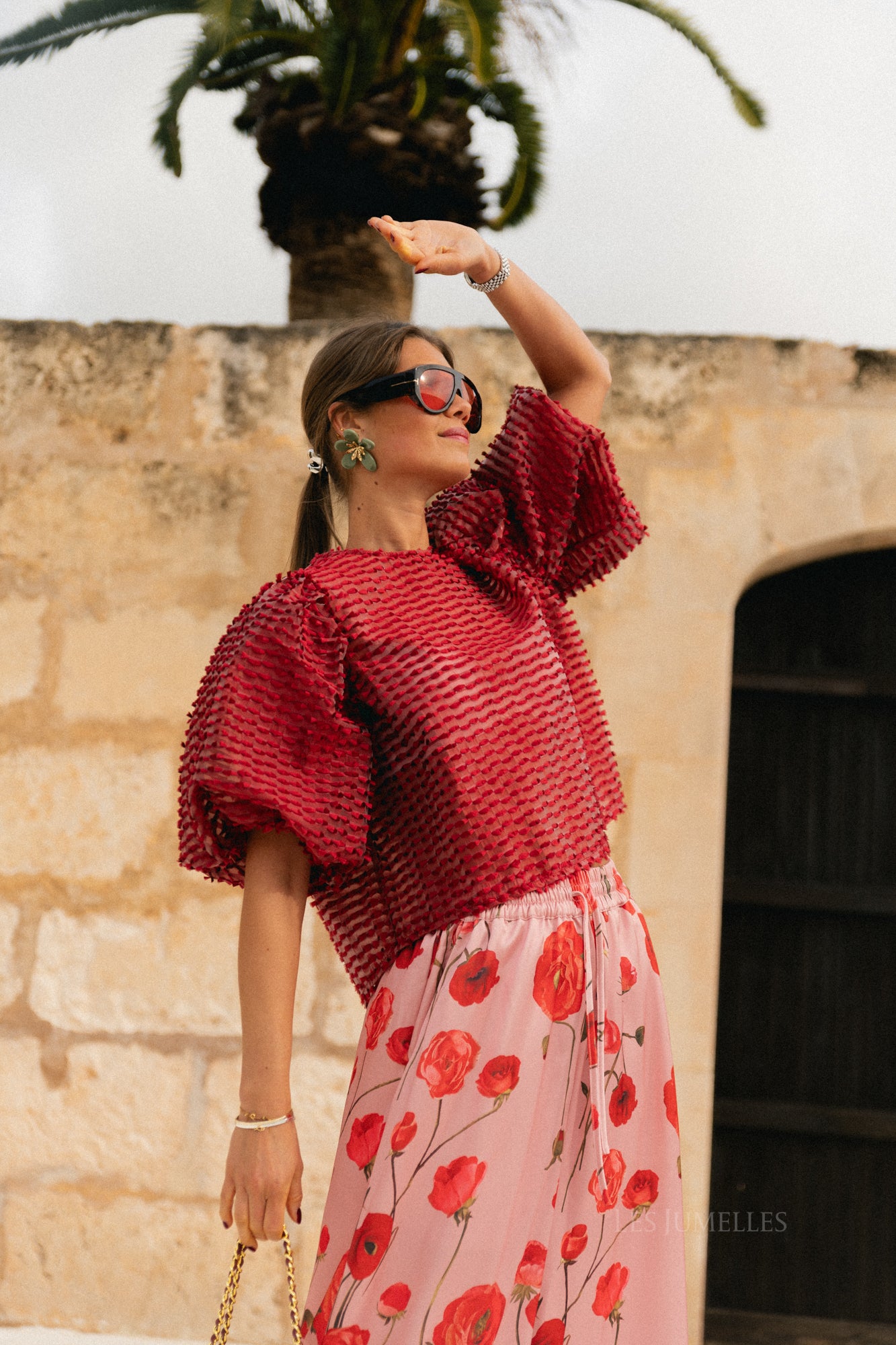 Charlotte blouse mauvewood – Les Jumelles