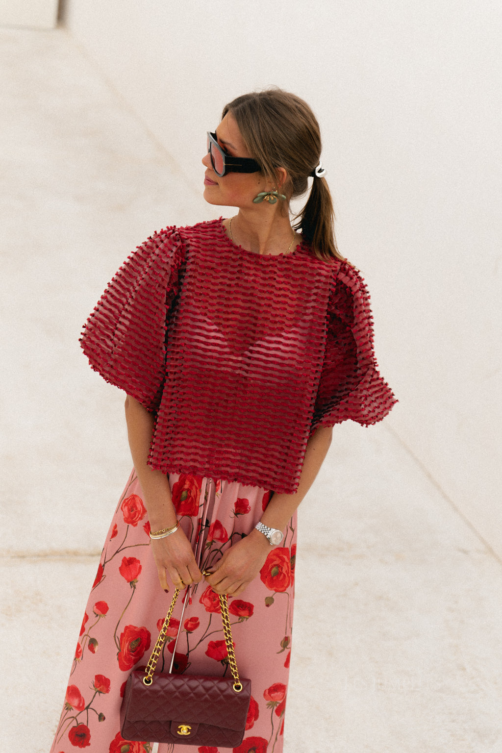 Charlotte blouse mauvewood