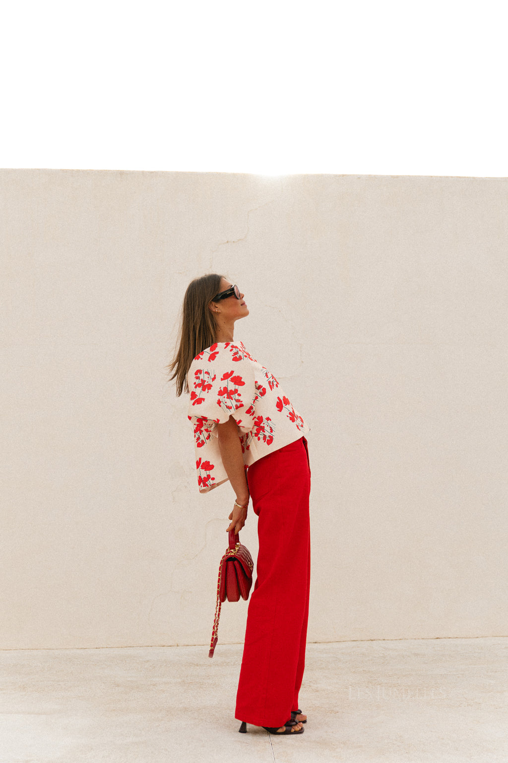 Charlotte blouse Viola print ecru