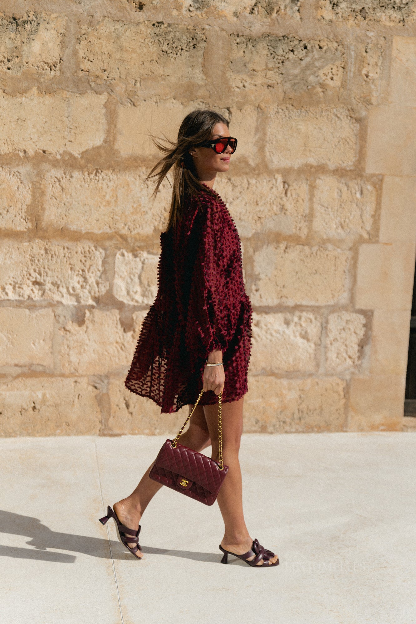 Charlie short dress burgundy