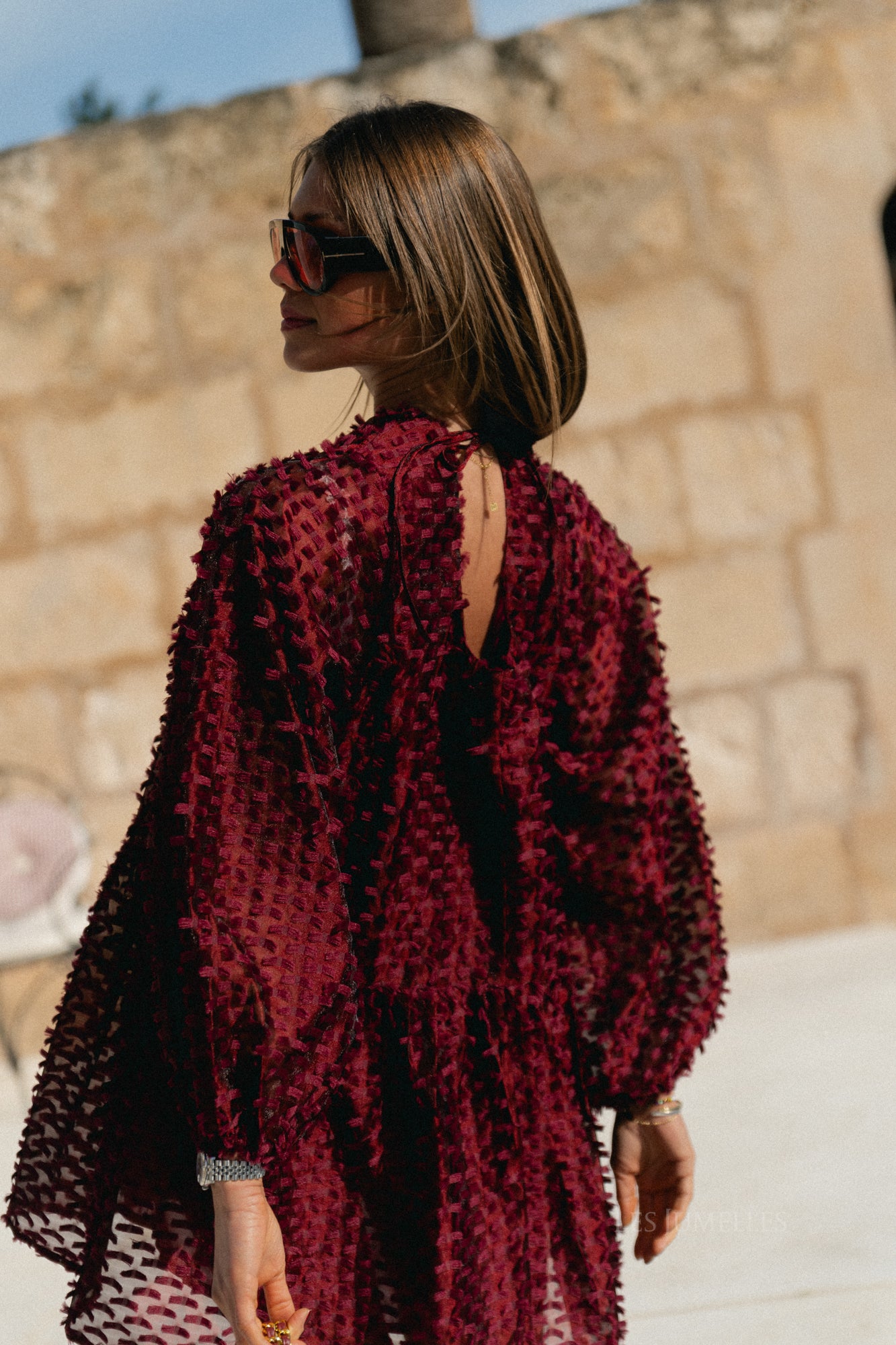 Charlie short dress burgundy