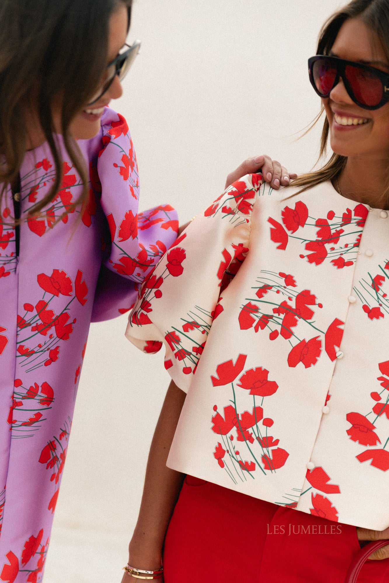 Charlotte blouse Viola print ecru