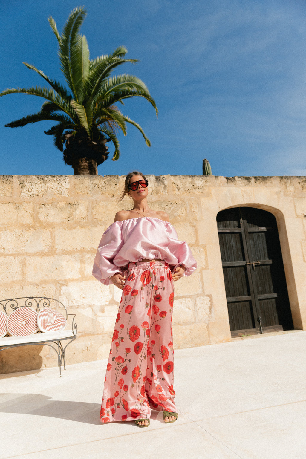 Aya off shoulder blouse mauvewood