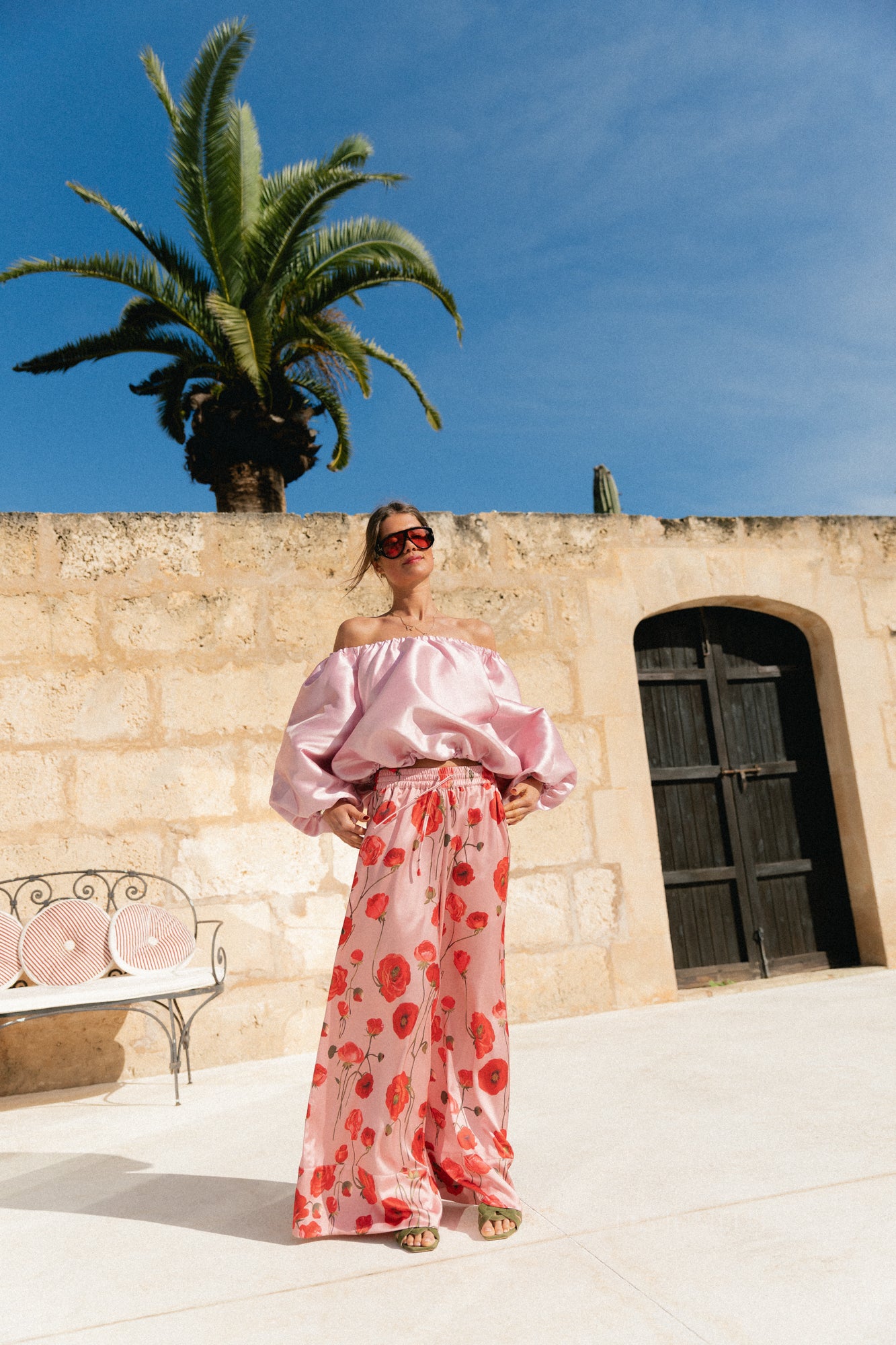 Aya off shoulder blouse mauvewood