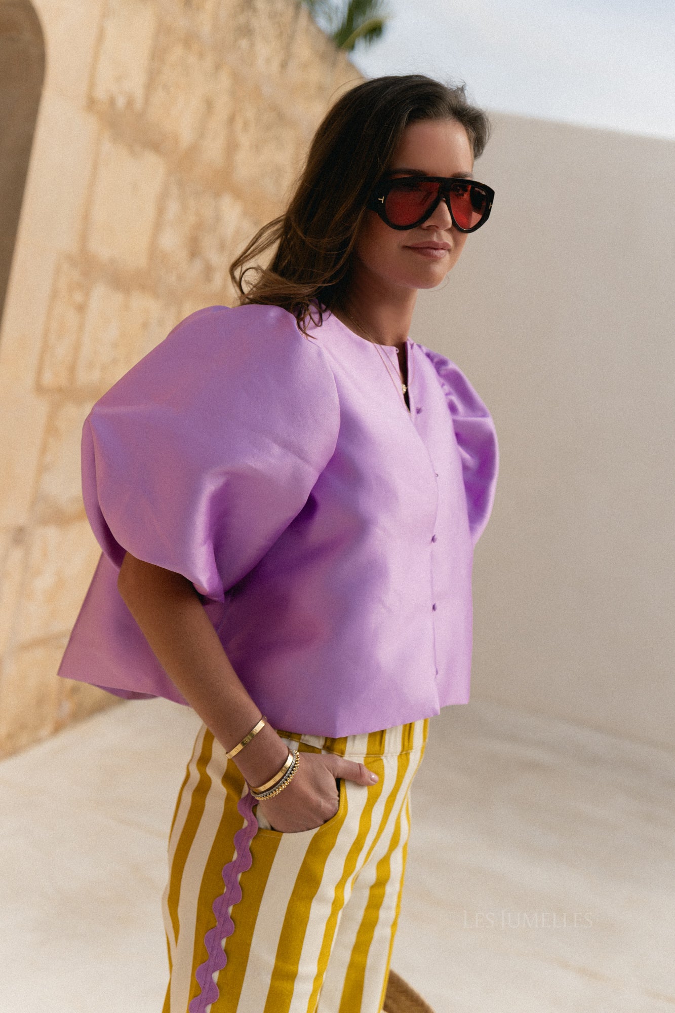 Chemisier Charlotte lavande