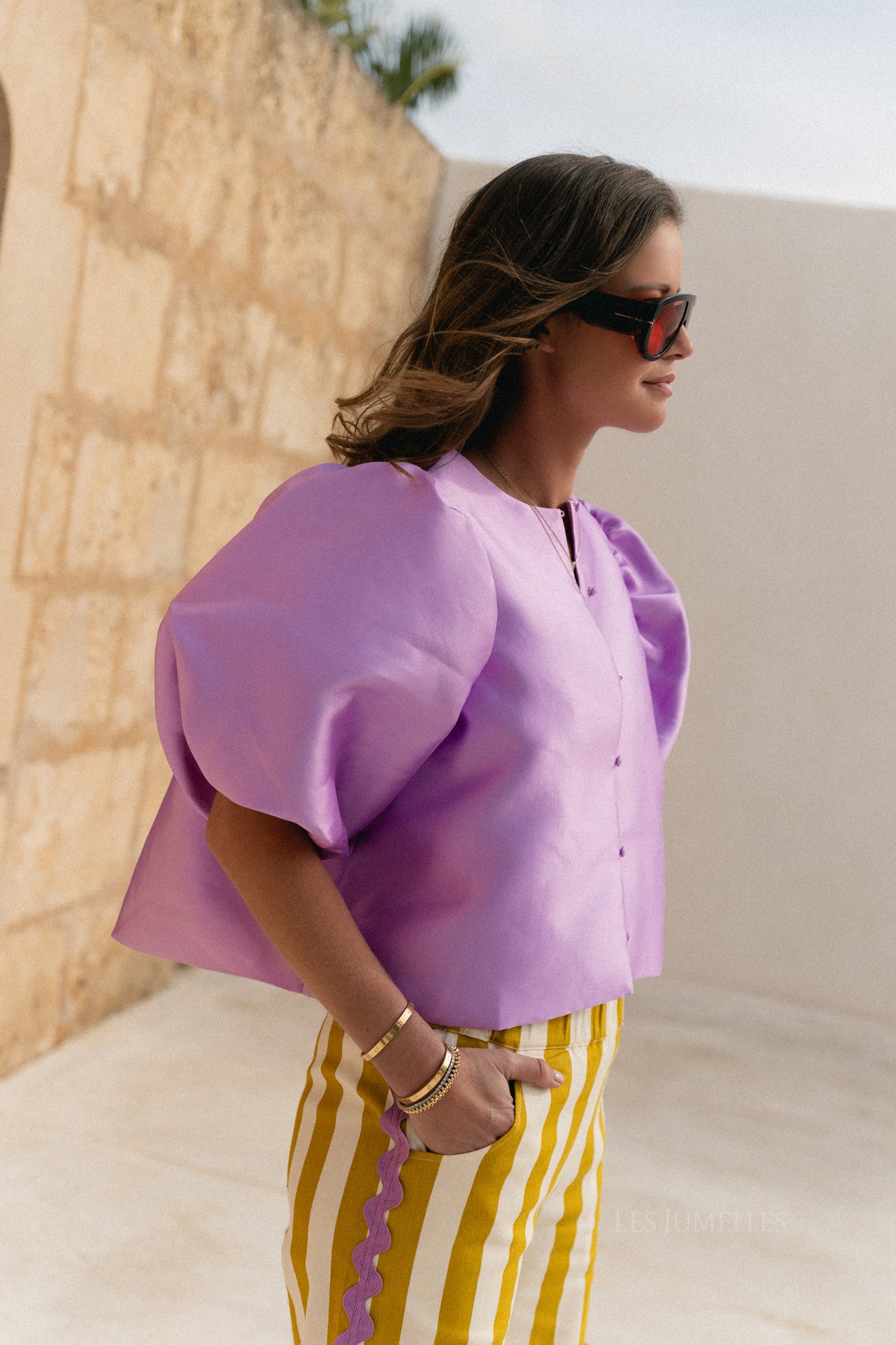 Chemisier Charlotte lavande