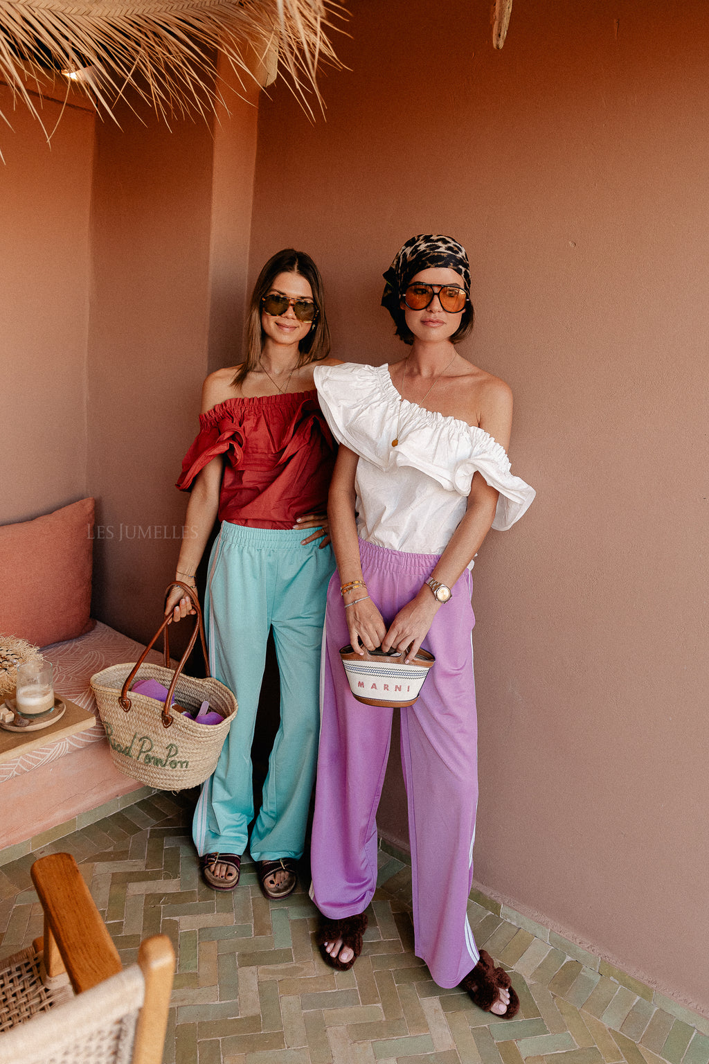 Rhea one shoulder top mahogany