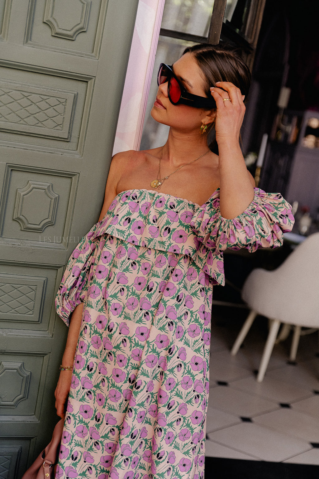 Maddie short printed dress multicolor