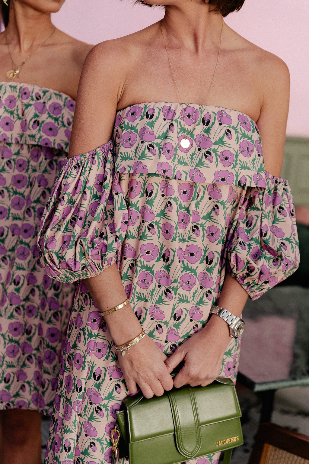 Maddie long printed dress multicolor