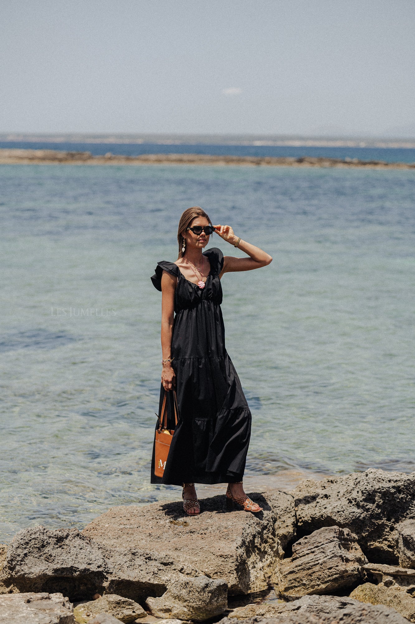 Lauren maxi dress black Les Jumelles