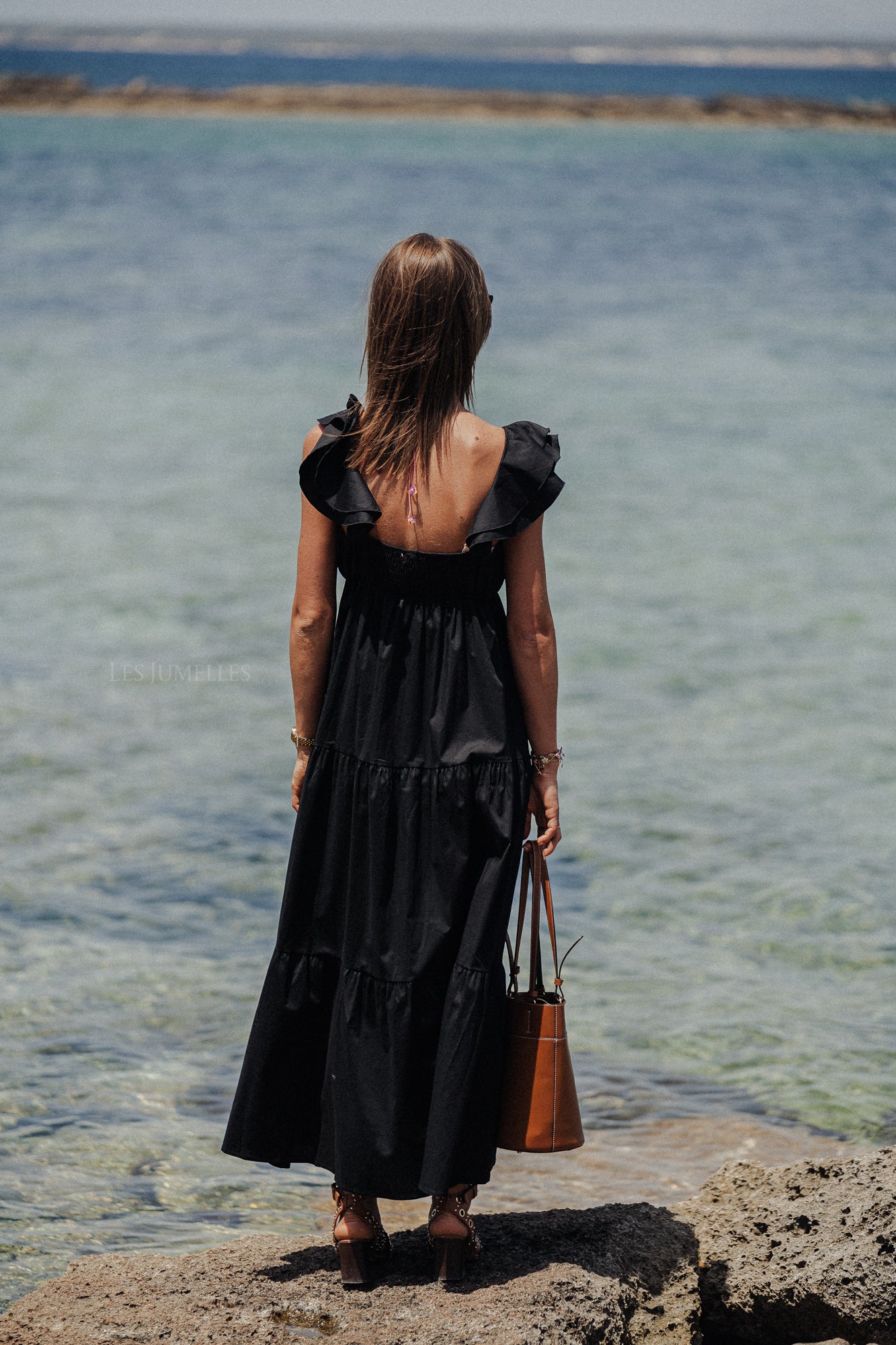 Lauren maxi-jurk zwart