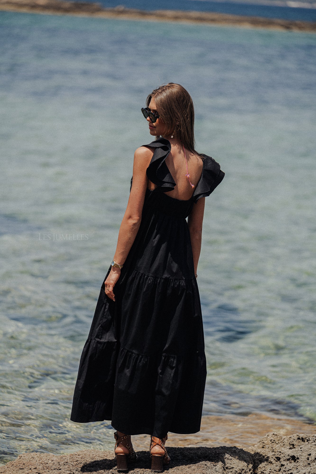 Lauren maxi-jurk zwart