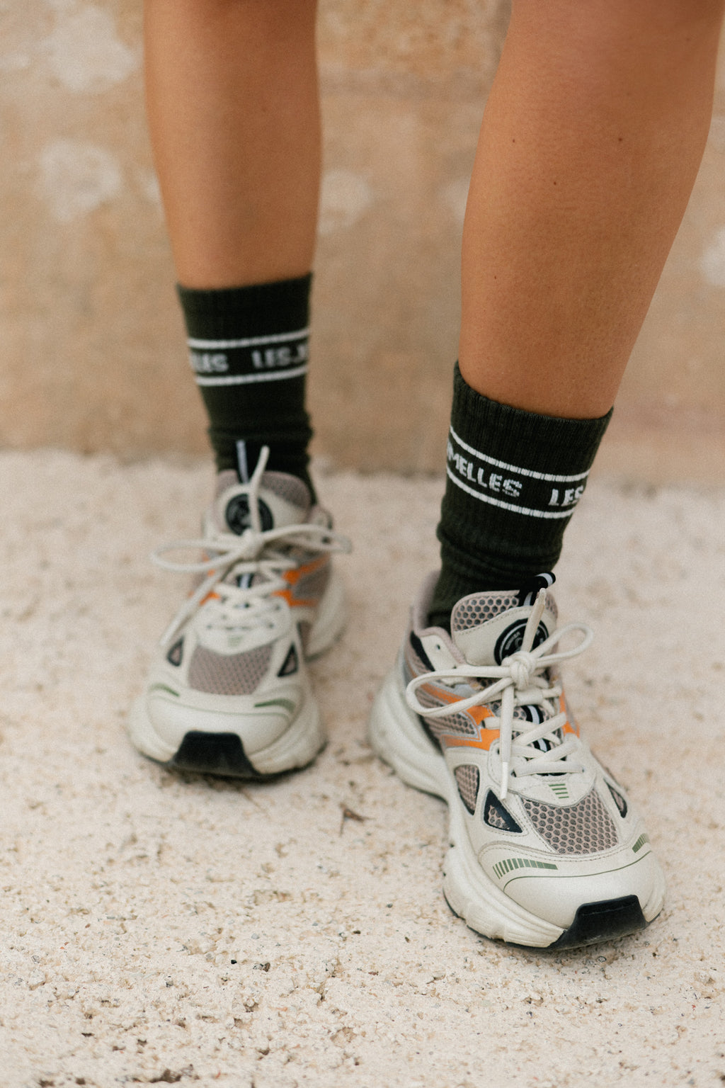 Fille à papa socks khaki/ecru