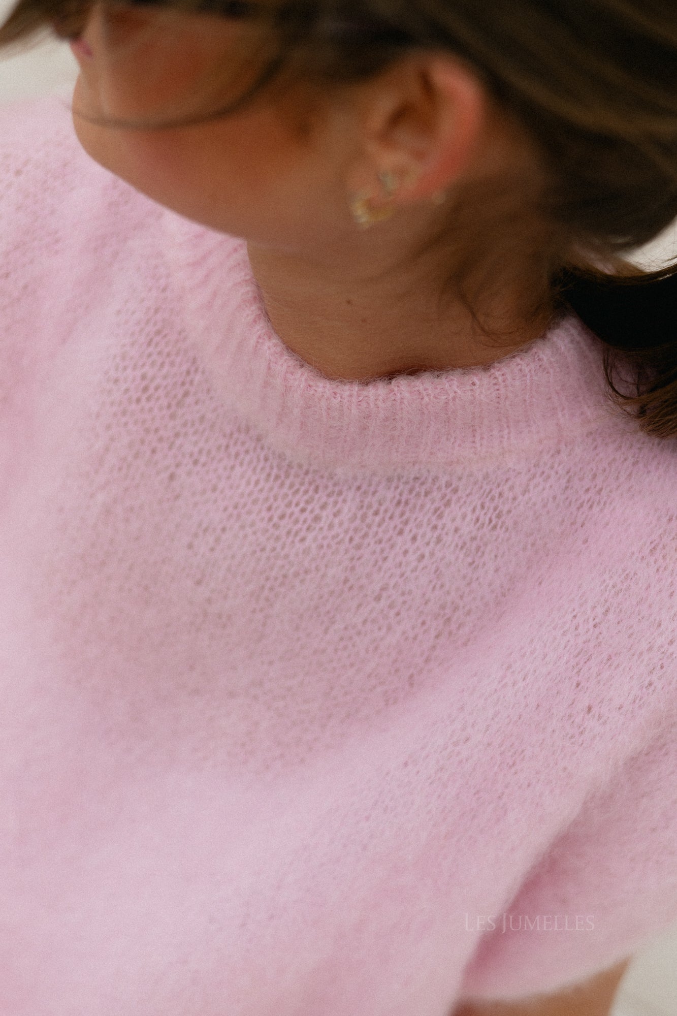 Indy SL mohair jumper baby pink