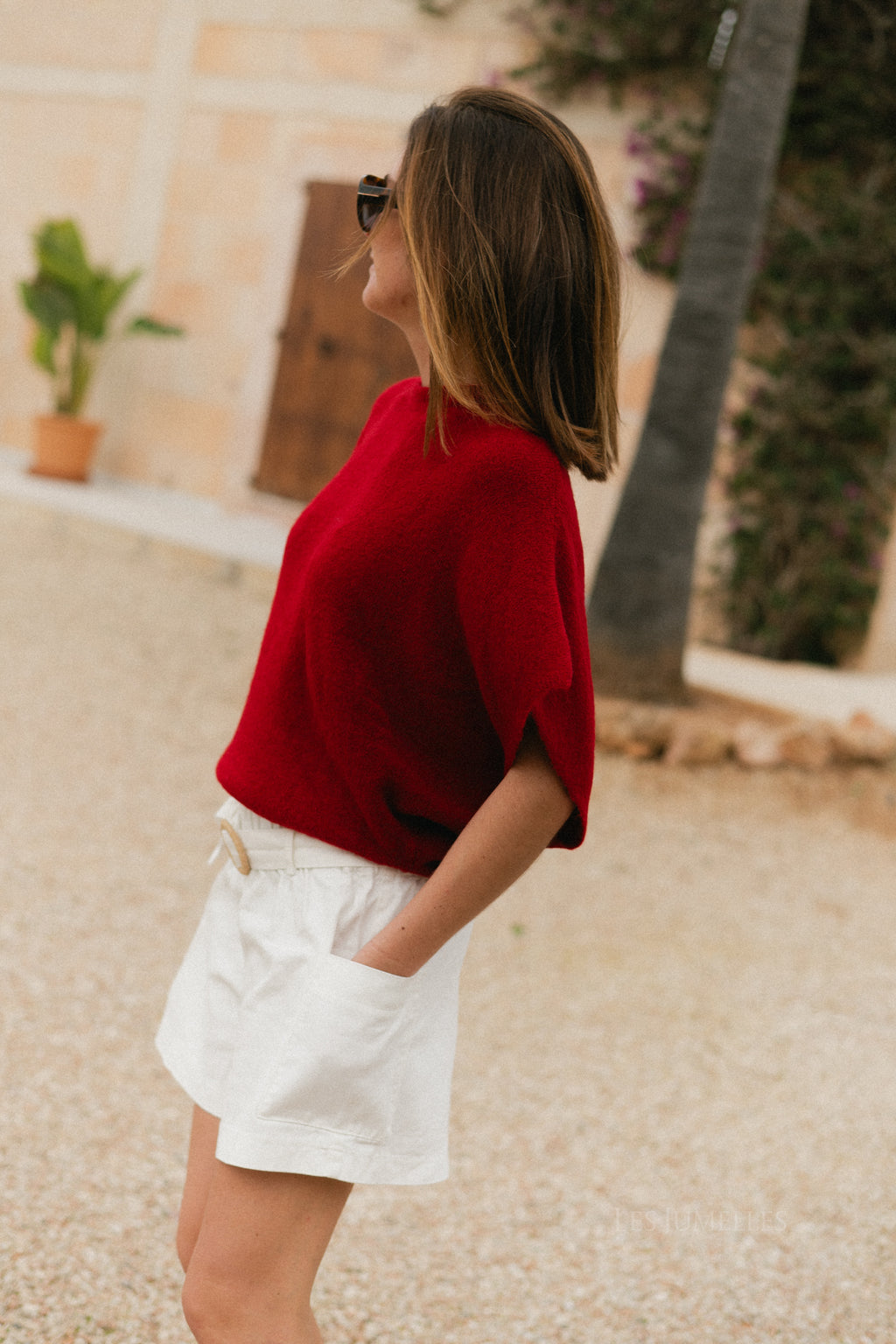 Evie jumper red