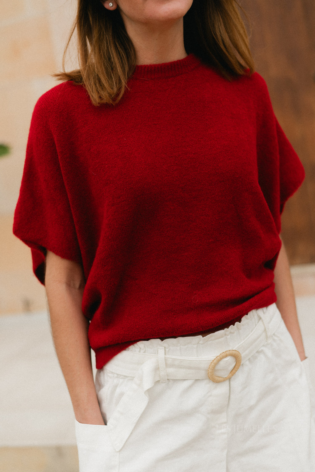 Evie jumper red