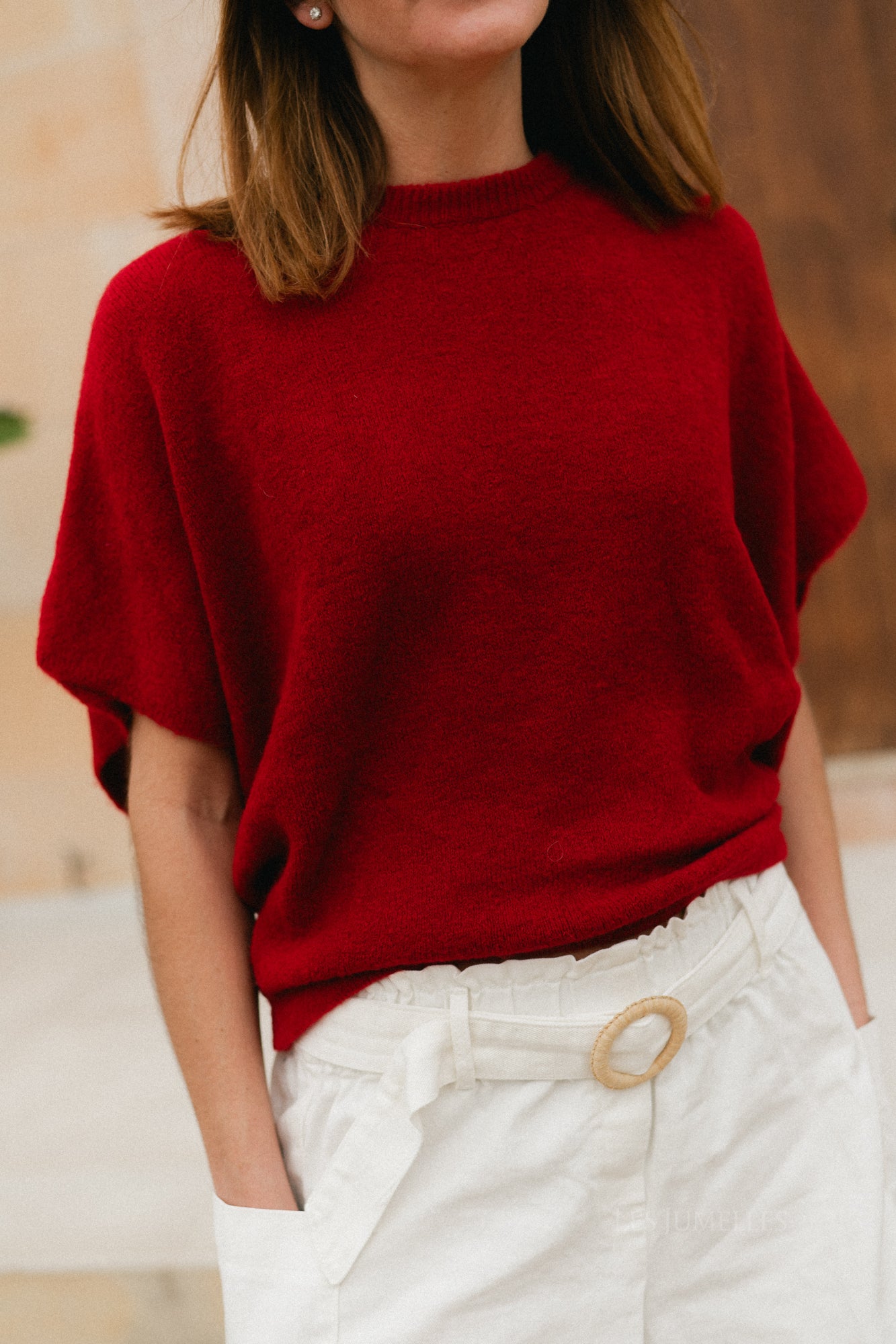 Evie jumper red