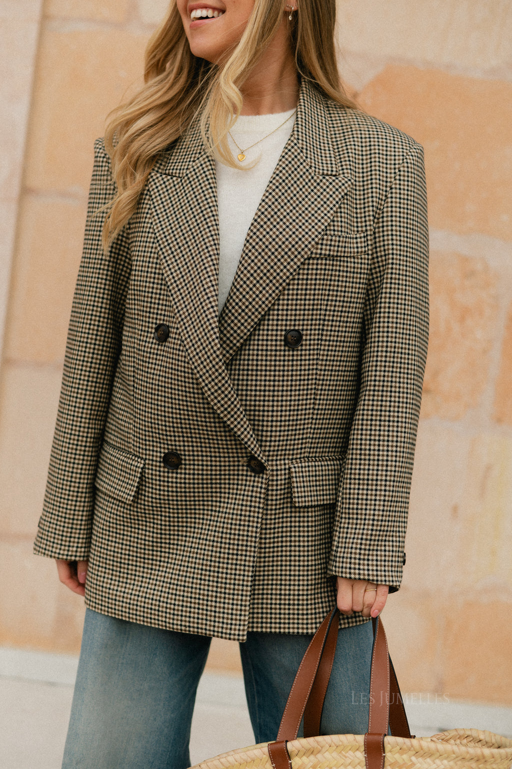 Adalie blazer plaid black