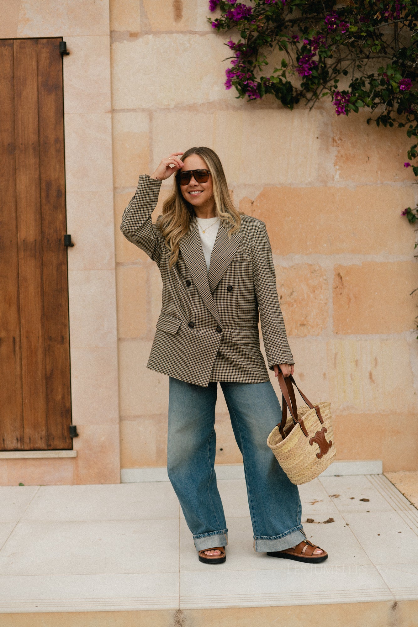 Adalie blazer plaid black