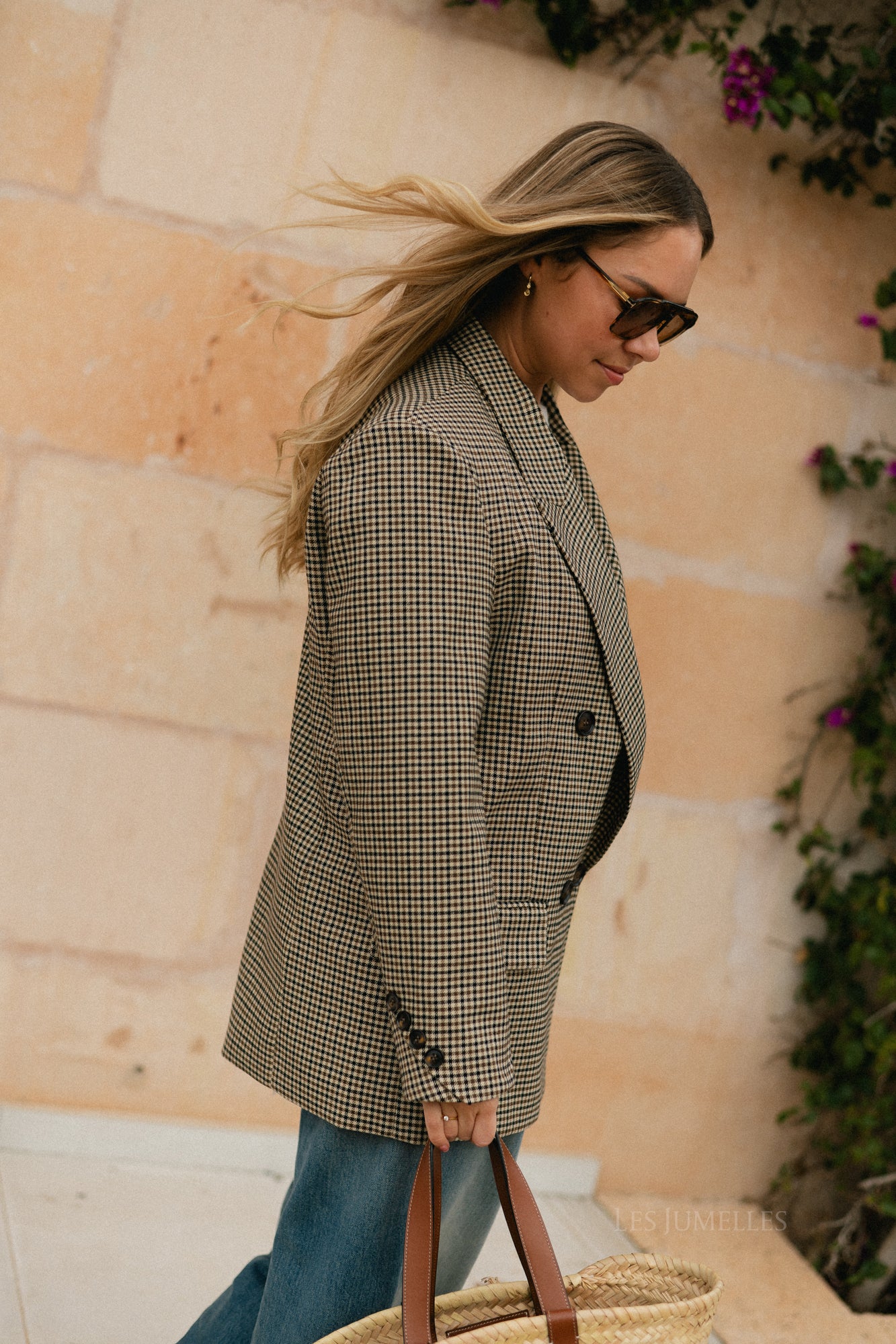 Adalie blazer plaid black