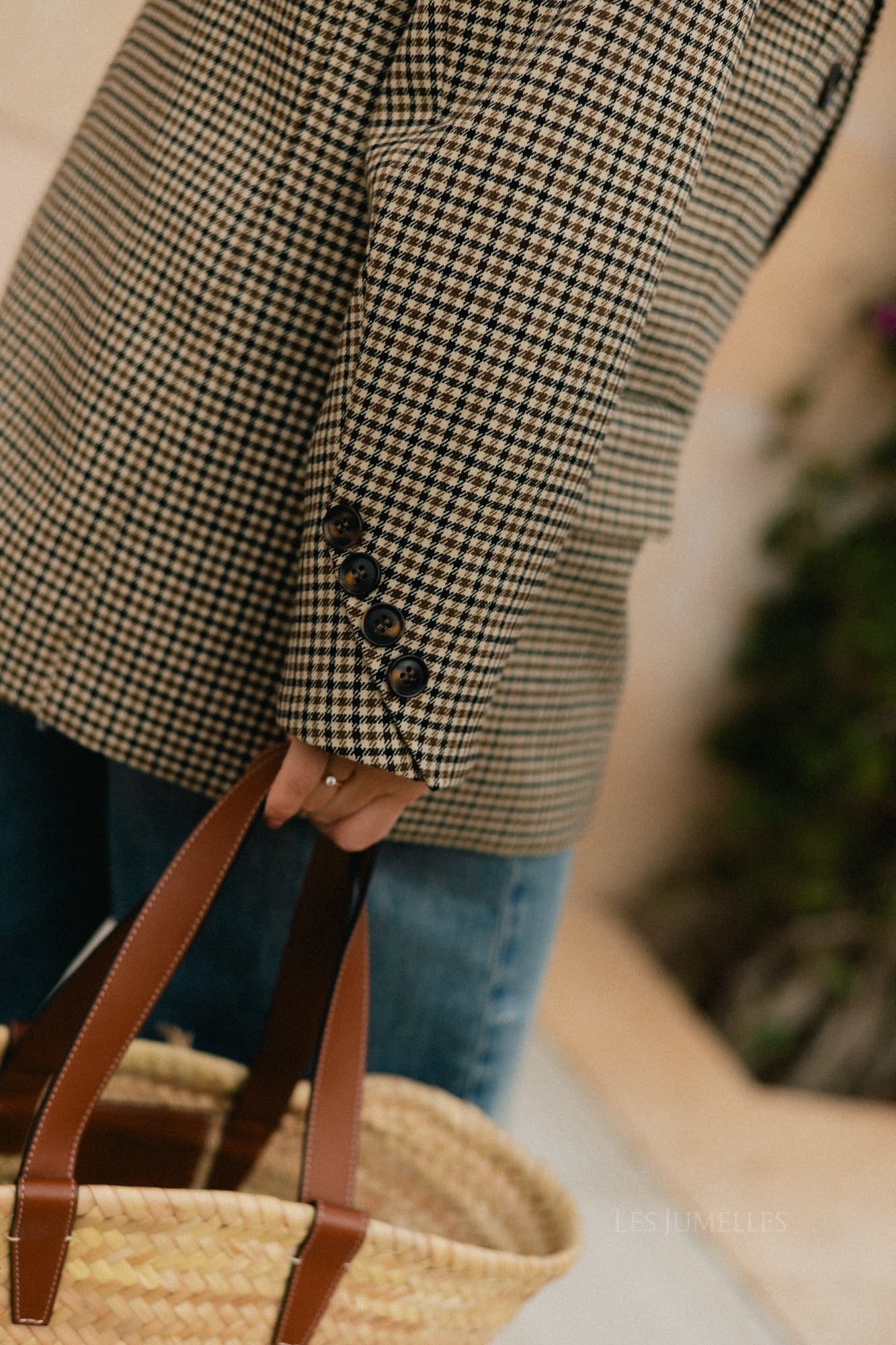 Adalie blazer plaid black