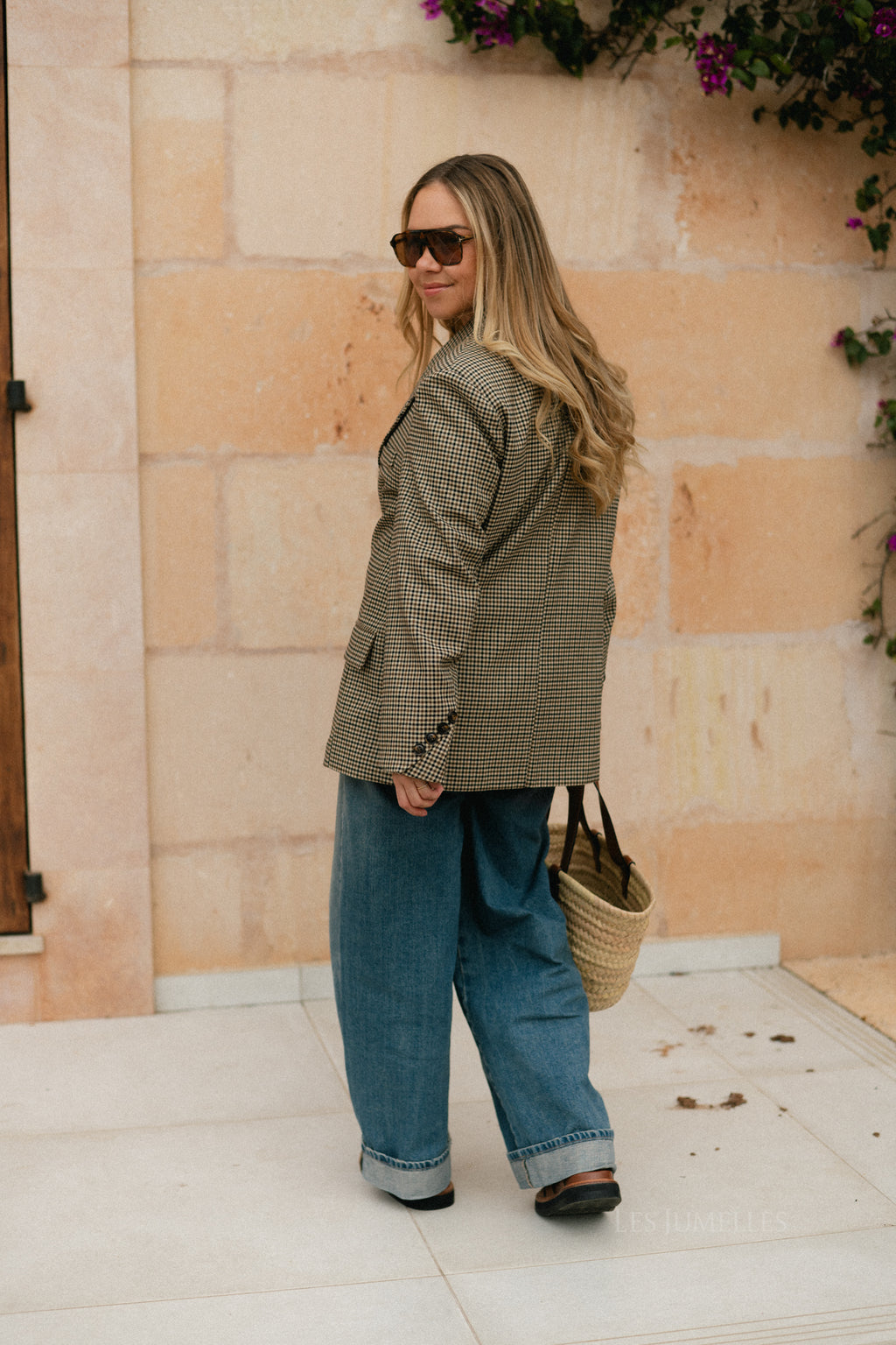 Adalie blazer plaid black