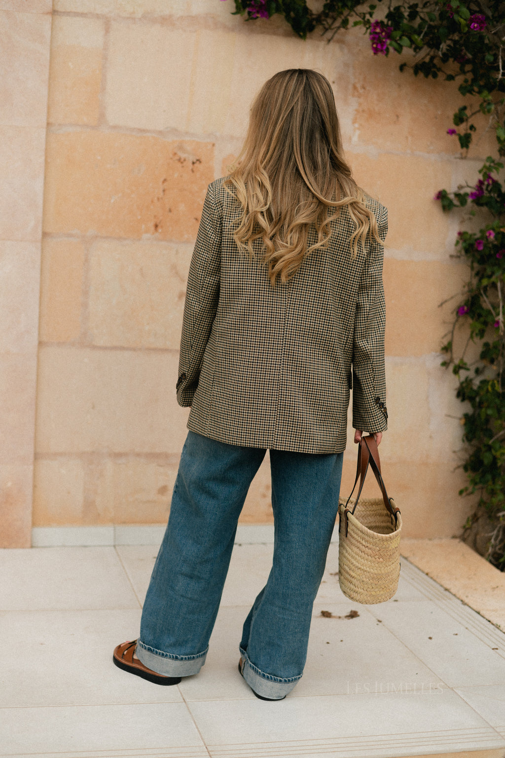 Adalie blazer plaid black