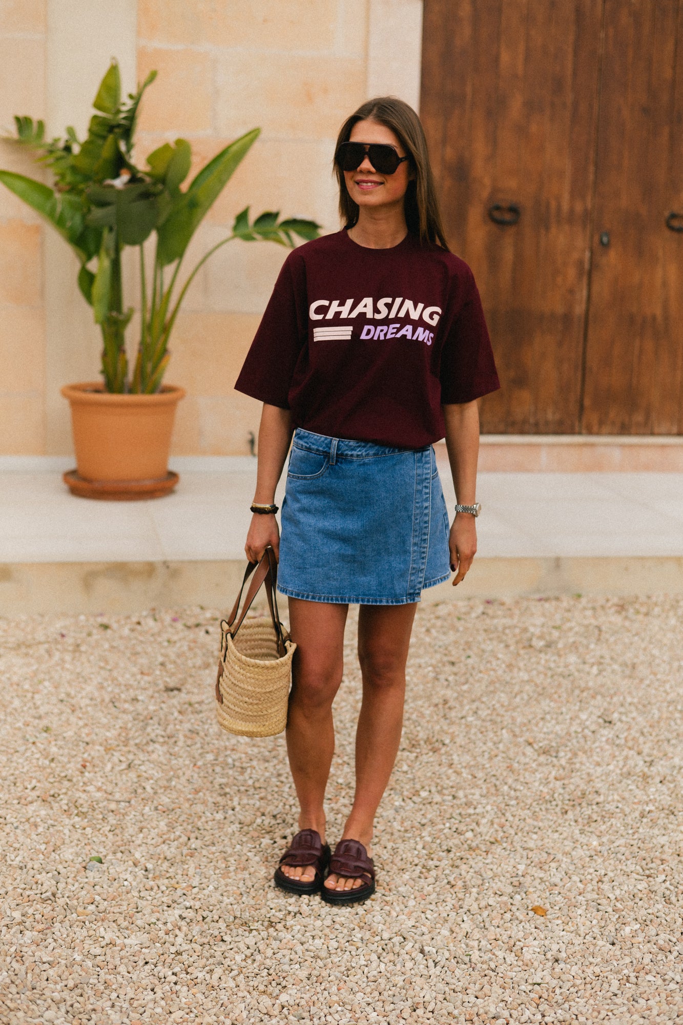 Chasing Dreams T-Shirt Burgundy