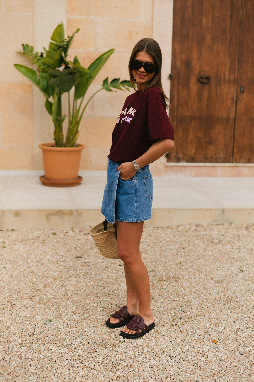 T-shirt bordeaux Chasing Dreams