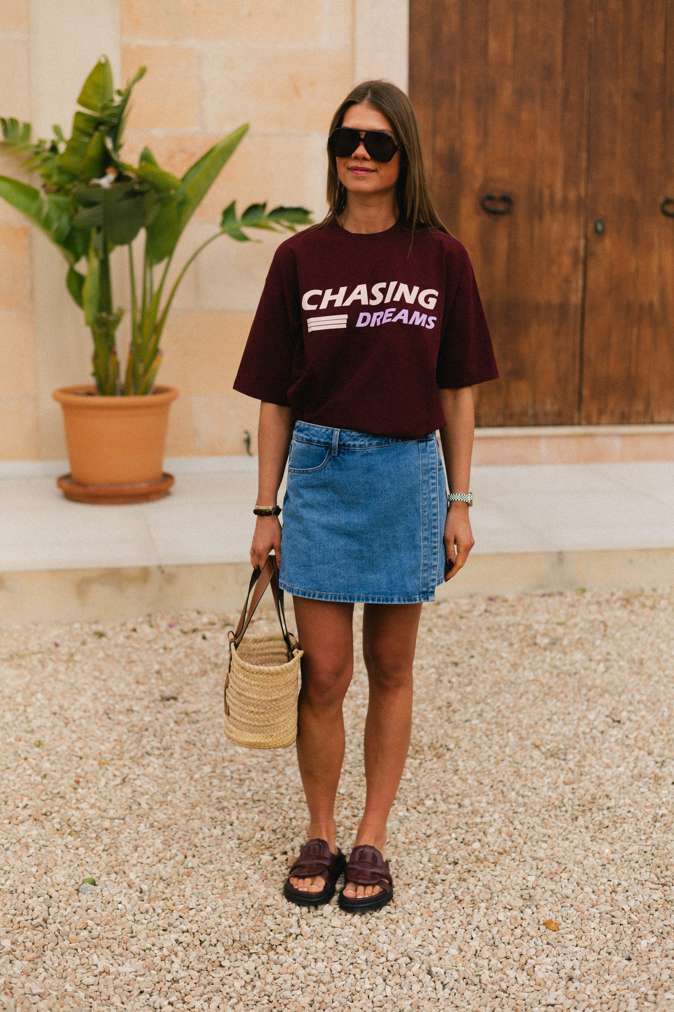 Chasing Dreams T-Shirt Burgundy