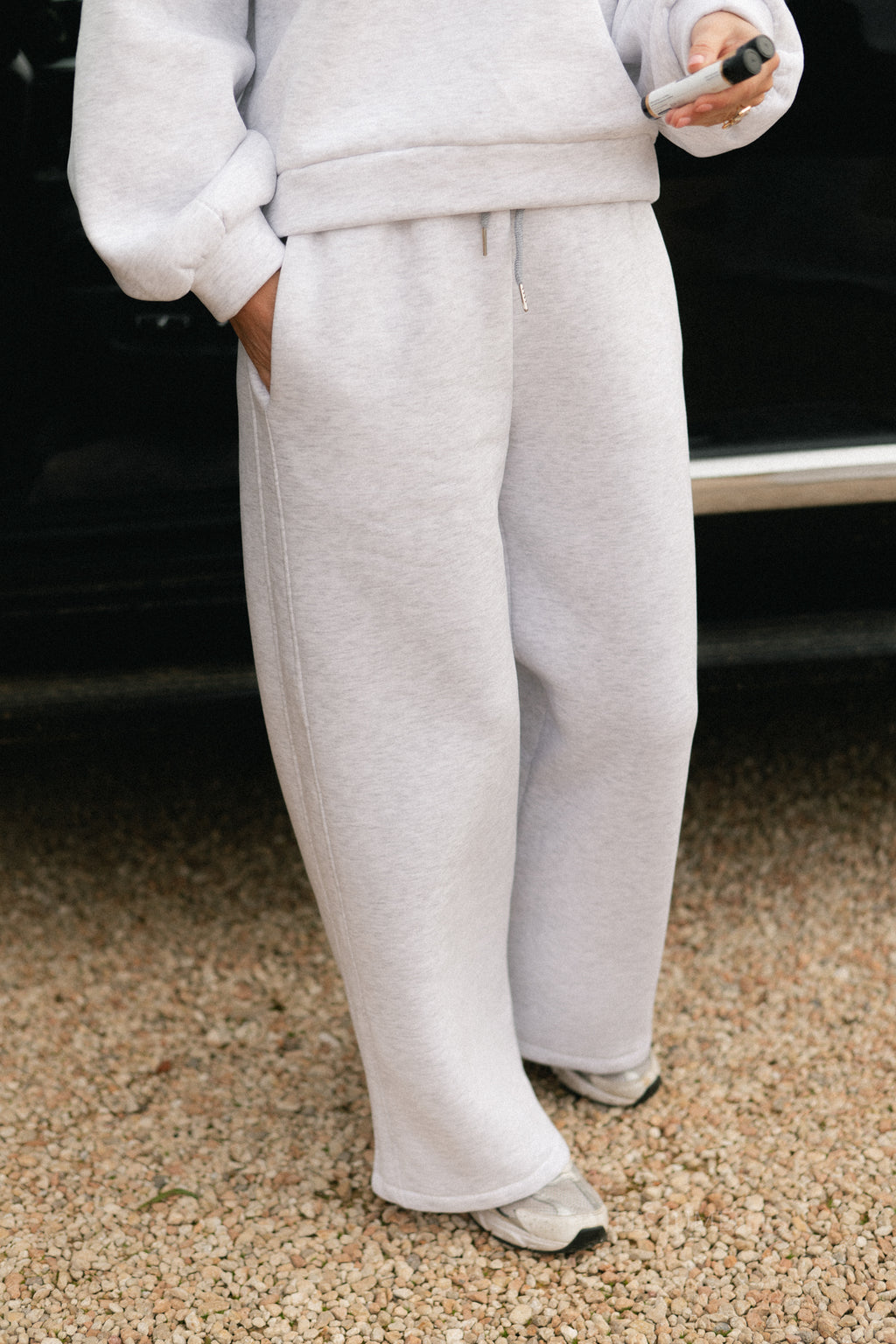 Kyoto Hose hellgrau meliert